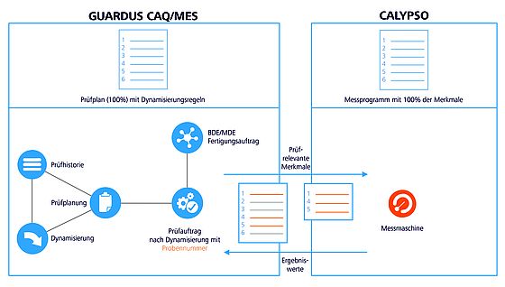 Nahtlose Interaktion von ZEISS GUARDUS und ZEISS CALYPSO